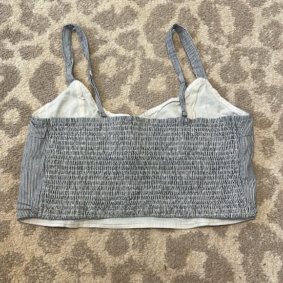 Abercrombie & Fitch Stripe Crop Top XL - Picture 3 of 5